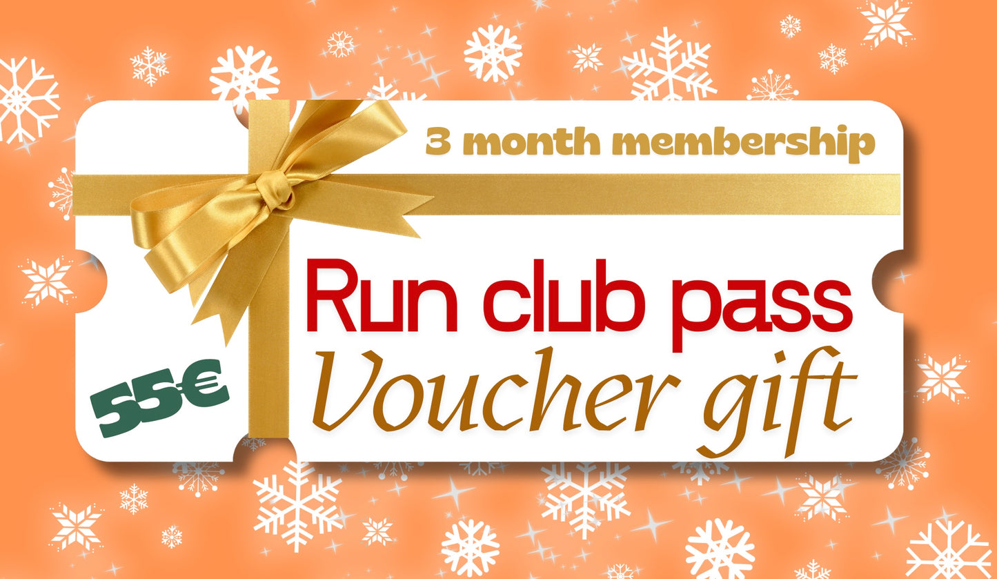 RUNNING CLUB 3 MONTH MEMBERSHIP VOUCHER